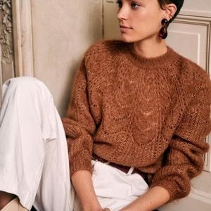 Sezane Paulin Jumper size Large - Camel